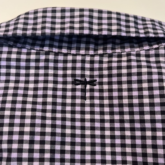 NWOT tyler böe Chatham Check Teri Top Lavender Size M - Picture 11 of 14